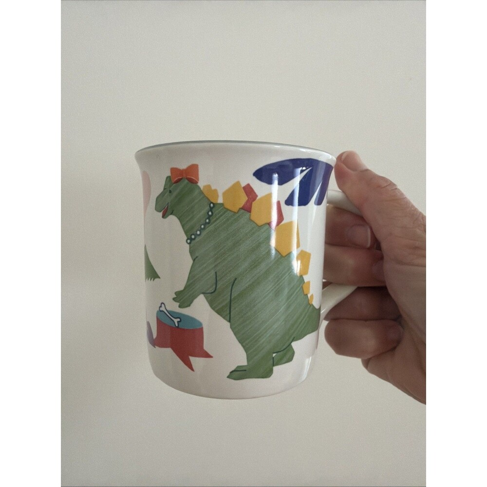 Vintage Mikasa Dino and Friends Birthday Mug 1980s Dinosaurs